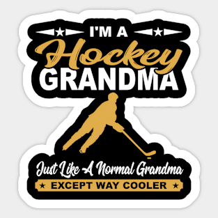 Hockey Grandma Hockey Players Sticker